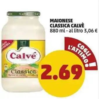 PENNY Calvé Maionese Classica 880ml offerta