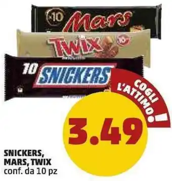 PENNY Snickers, Mars, Twix 10pz offerta