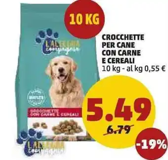 PENNY Crocchette per Cane con Carne e Cereali 10kg offerta