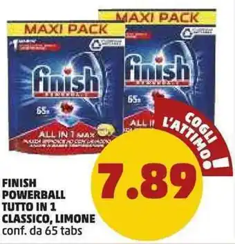 PENNY Finish Powerball Tutto in 1 Classico, Limone 65 tabs offerta