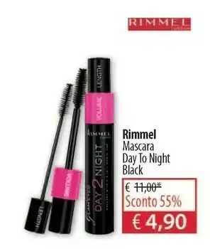 Acqua & Sapone Rimmel Mascara Day To Night Black offerta