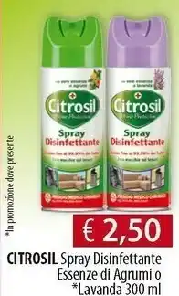 Citrosil Spray Disinfettante Essenze Di Agrumi O Lavanda