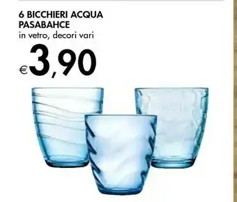 Bennet Pasabahce Confezione 6 Bicchieri Mexico In Vetro Trasparente offerta