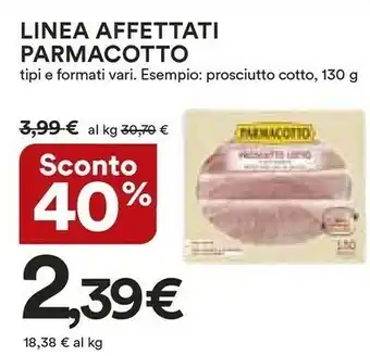 Coop Parmacotto Prosciutto Cotto 130 G(ml) offerta