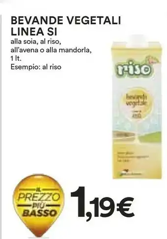Coop Bevande Vegetali Linea Si Alla Soia offerta
