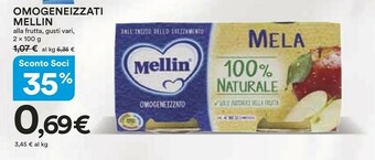 Coop Mellin Omogeneizzati offerta