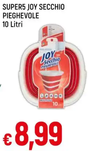 Galassia SUPER5 JOY SECCHIO PIEGHEVOLE 10 Litri offerta