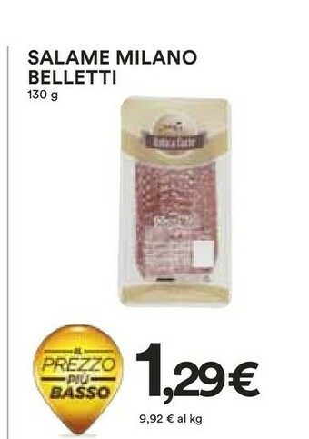 Coop Belletti Salame Milano offerta