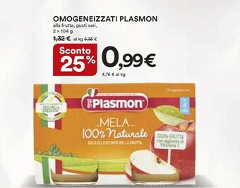 Coop Plasmon Omogeneizzati offerta