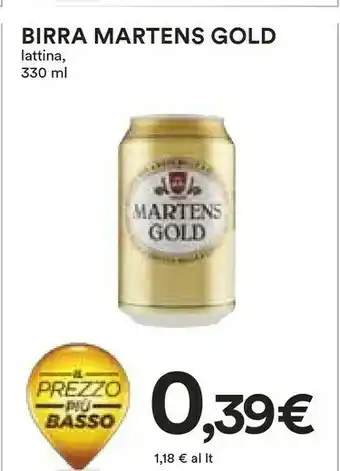 Coop Martens Gold Birra Lattina offerta