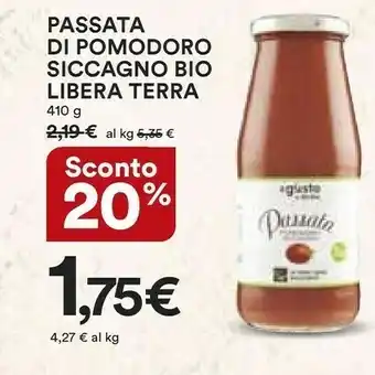 Coop Libera terra Passata Di Pomodoro Siccagno Bio offerta