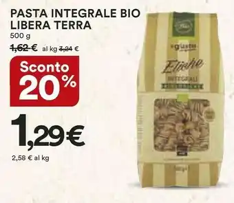Coop Libera terra Pasta Integrale Bio offerta