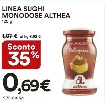 Coop Althea Linea Sughi Monodose offerta