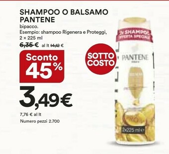 Coop Pantene Shampoo O Balsamo offerta