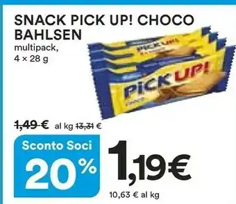 Coop Bahlsen Bahlsen - Pick Up! Choco 28 g(ml) offerta