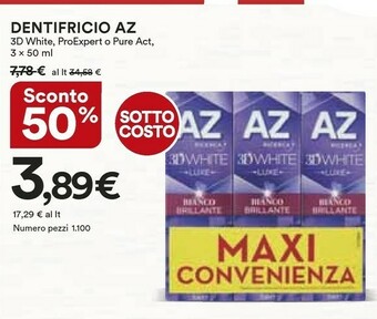 Coop Az Dentifricio offerta