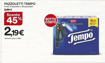 Coop Tempo Fazzoletti offerta
