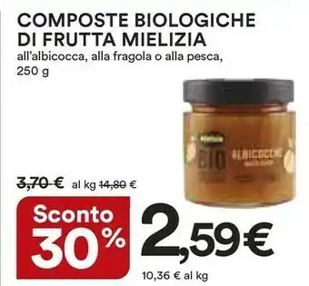 Coop Mielizia Composte Biologiche Di Frutta All'albicocca offerta