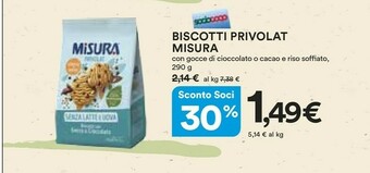 Coop Misura Biscotti offerta