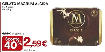 Coop Algida Magnum Classic offerta