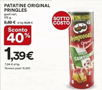 Coop Pringles Patatine Original offerta