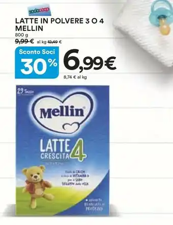 Coop Mellin Latte In Polvere 3 offerta