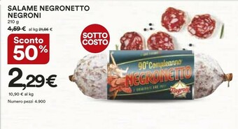 Coop Negroni Negronetto 210 G(ml) offerta