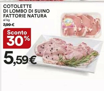 Coop Fattorie Natura Cotolette Di Lombo Di Suino offerta