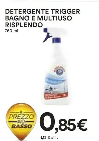 Coop Chanteclair Detergente Trigger Bagno E Multiuso Risplendo offerta