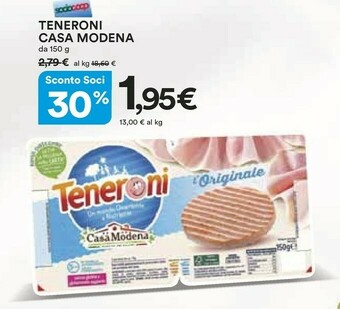 Coop Casa Modena Teneroni L'Originale 150 G(ml) offerta
