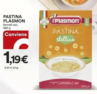 Coop Plasmon Pastina Stelline offerta