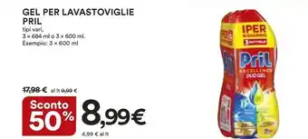 Coop Pril Gel Per Lavastoviglie offerta