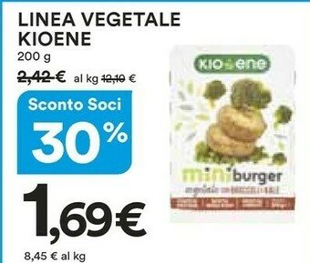 Coop Kioene - Mini Burger Vegetali Agli Spinaci 200 G(ml) offerta