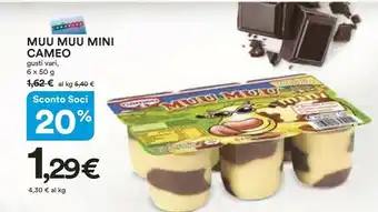 Coop Cameo Muu Muu Mini Vaniglia 300 G(ml) offerta