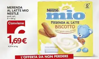 Coop Nestlè Merenda Al Latte Mio offerta