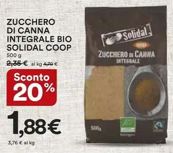 Coop Coop Zucchero Di Canna Integrale Bio Solidal offerta