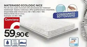 Coop Materasso Ecologic Nice offerta