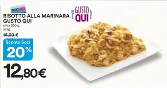 Coop Risotto Alla Marinara Gusto Qui offerta