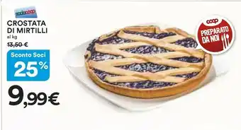 Coop Crostata Di Mirtilli offerta
