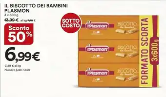 Coop Plasmon Il Biscotto Dei Bambini offerta