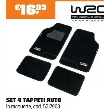 OBI SET 4 TAPPETI AUTO offerta