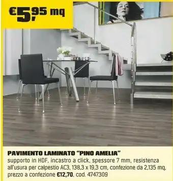 OBI PAVIMENTO LAMINATO “PINO AMELIA” offerta
