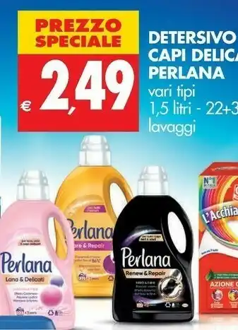 Tigros Perlana Detersivo lavatrice offerta