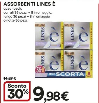 Coop Lines Assorbenti lines offerta