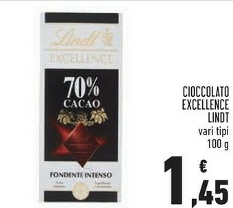 Conad Lindt Cioccolato Excellence offerta