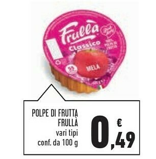 Conad Superstore Frullà - Mela Fresca 100% Polpa Di Frutta 100 G(ml) offerta