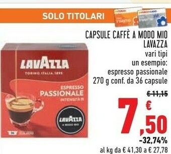 Conad Lavazza Capsule Caffe A Modo Mio offerta