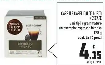 Conad Superstore Nescafé Capsule Caffè Dolce Gusto offerta