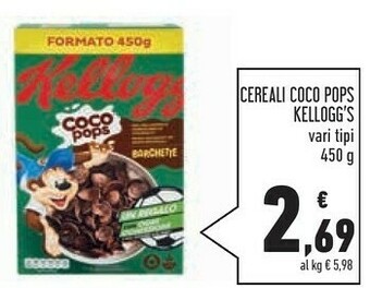 Conad Superstore Kelloggs Cereali Coco Pops offerta