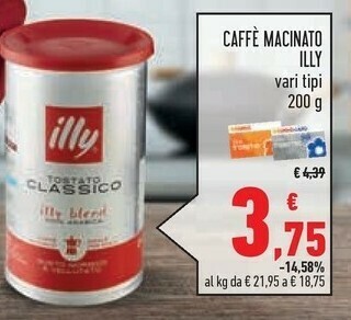 Conad Superstore Illy Caffè Macinato offerta